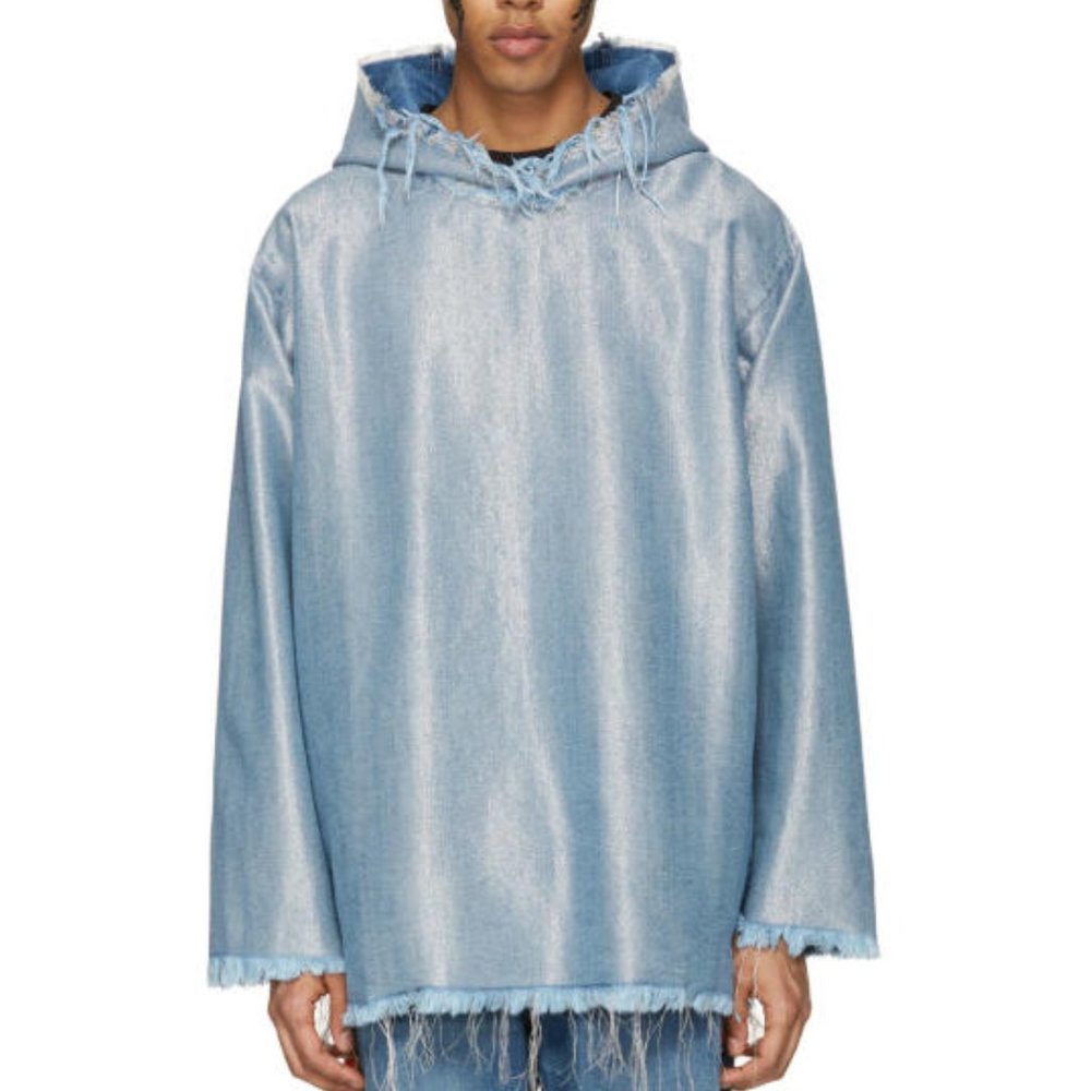 Marques Almeida Denim & Silver Hoodie